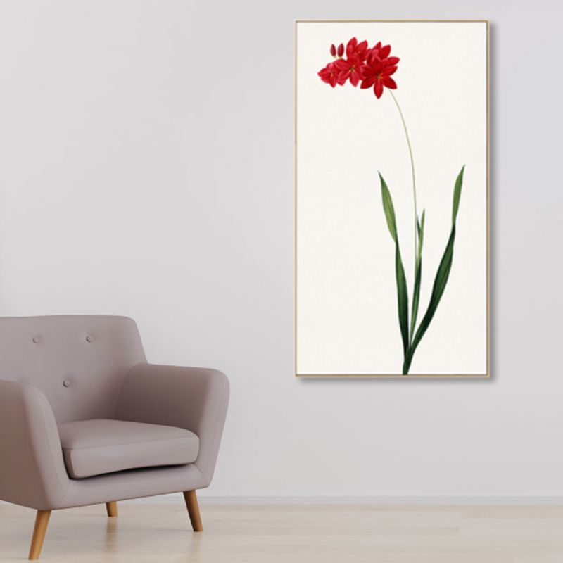 Rustikale Blumen-Leinwandkunst, pastellfarbene Haus-Innenwanddekoration, verschiedene Größenoptionen