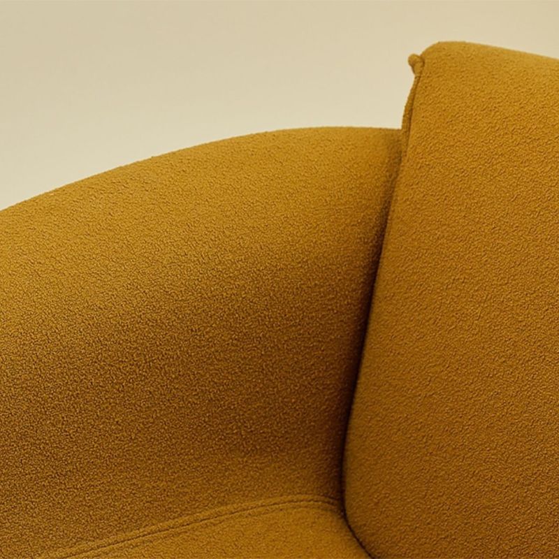 Nordic Living Room Arms Included Fixed Back Sled Accent Armchair