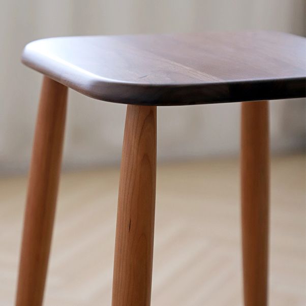 Matte Finish Solid Wood Counter Chairs Modern Indoor Counter Stools