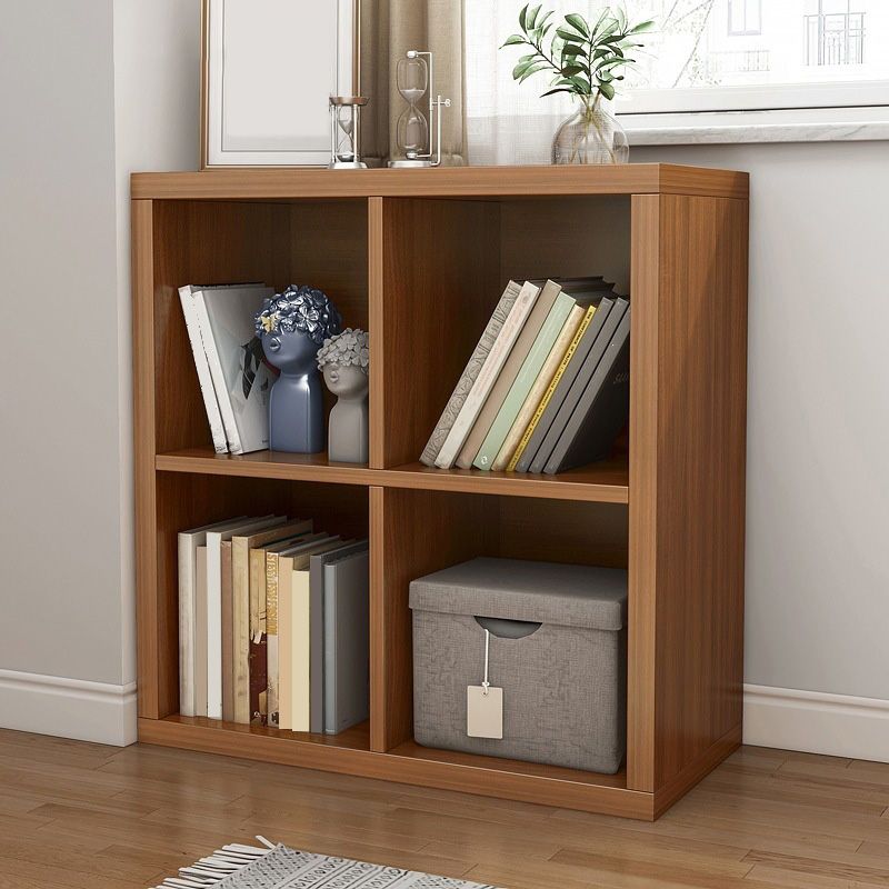 11.8" H Contemporary Style Cube Bookshelf Solid Wood Bookcase for Home