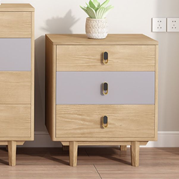 Modern Wooden Chest with Straight Legs and Drawers Accent Chest