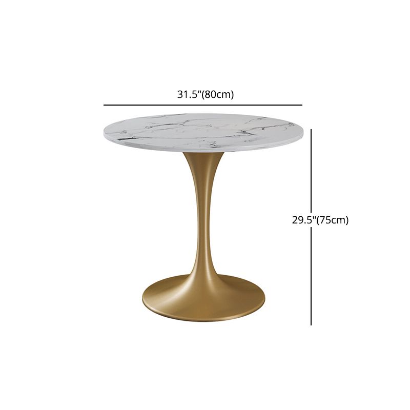 Glam Style 1/2/3/4/5 Pieces Dining Set Stone Top Dining Furniture Set for Living Room