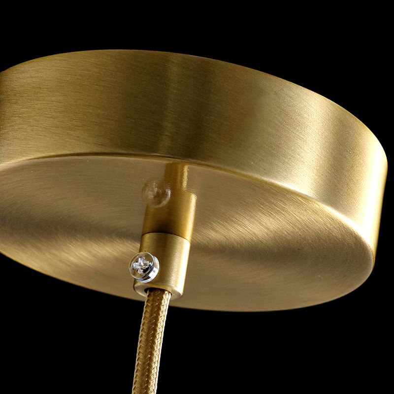 Global Hanging Pendant Light Nordic Crystal Bedroom Down Lighting Pendant in Gold