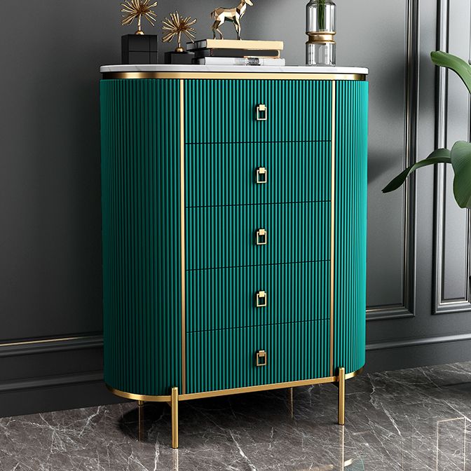 Modern Lingerie Chest Marble Vertical Storage Chest Dresser for Bedroom