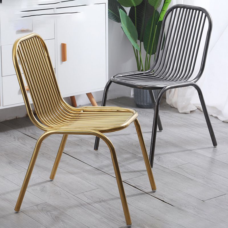 Basic Four Legs Lounge Chair Arms Included Solid Color Chair