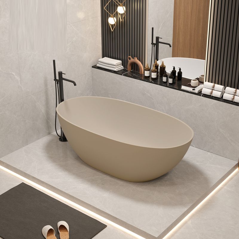 Soaking Stand Alone Bathtub Antique Finish Back to Wall Bath Tub (Faucet not Included)