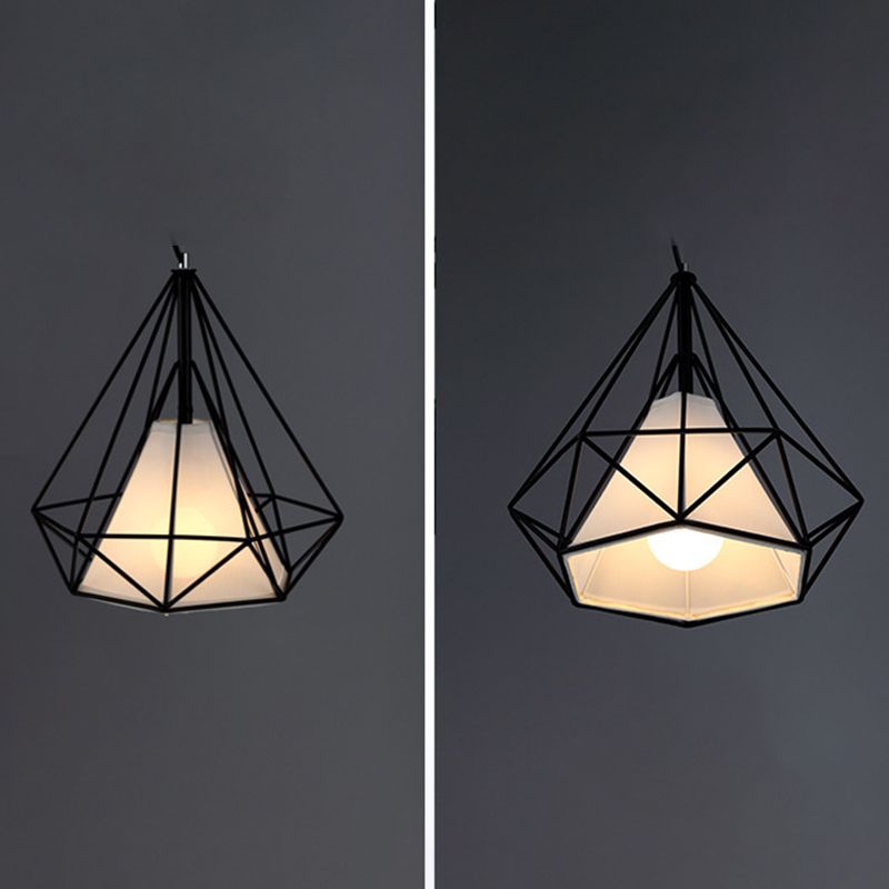 Cage Metal Ceiling Mount Light Fixture Industrial 1 Light Ceiling Lighting