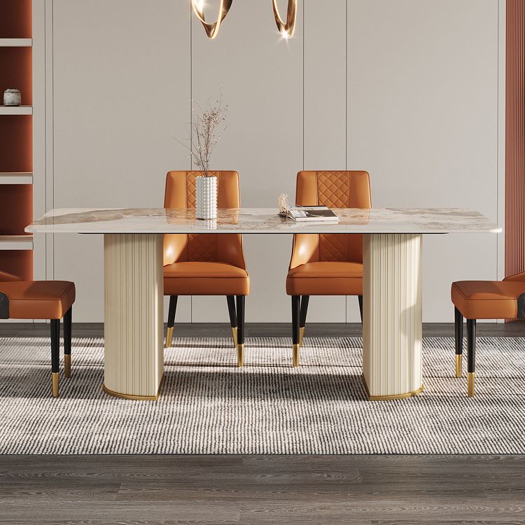 Designer Style Sintered Stone Top Dining Set 1/4/5/7 Pieces Dining Room Table Set