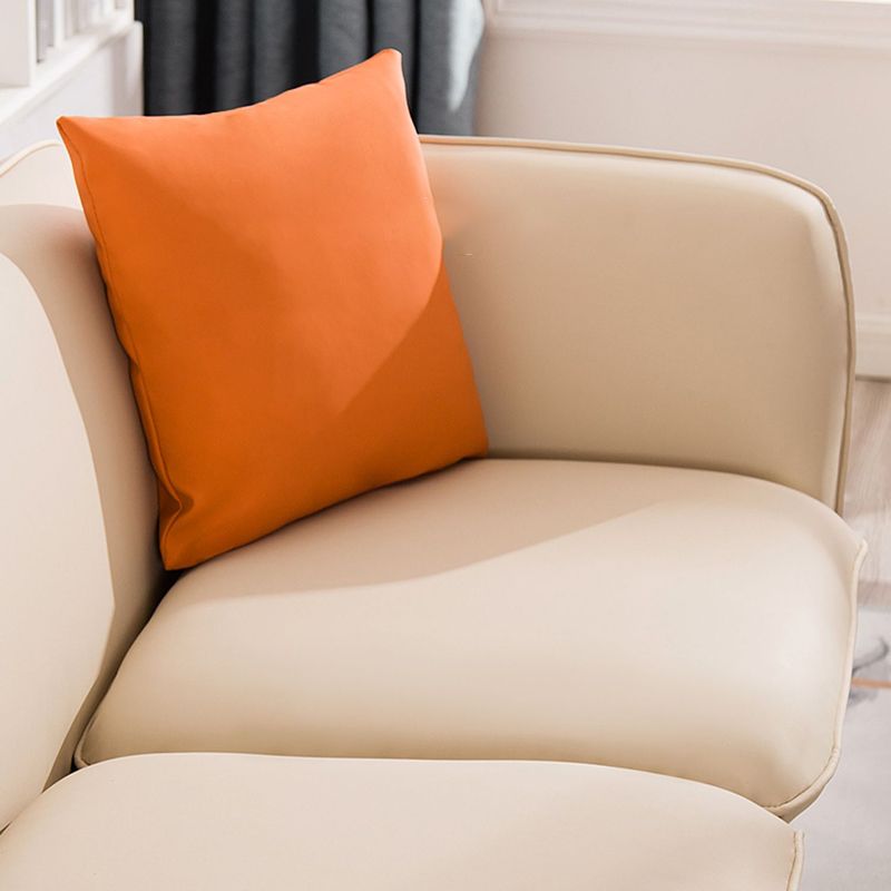 Contemporary Standard Square Arm Living Room Stationary Cotton Seating