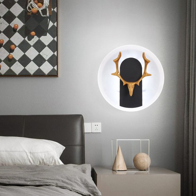 Antlers in alluminio Light Minimalismo Minimalismo a 1 luce Sconce per soggiorno