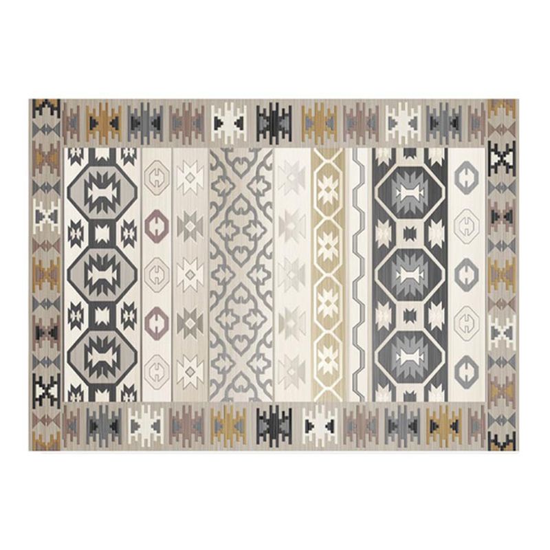 Boho Tribal Area Rug Carpet Stain Resistant Indoor Rug for Home Decoration