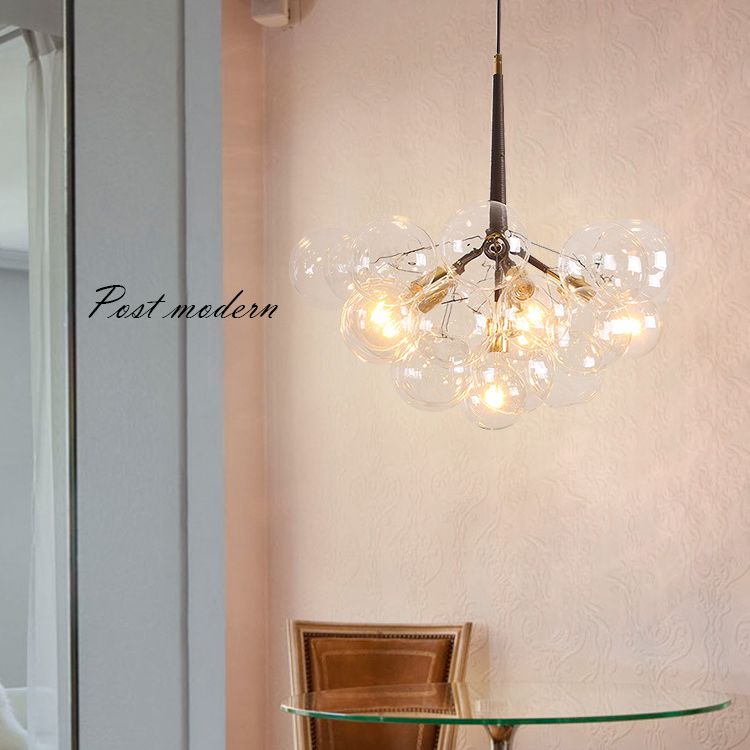 Bubbles Glass Pendant Lighting Fixture Minimalist Style Chandelier Pendant Light