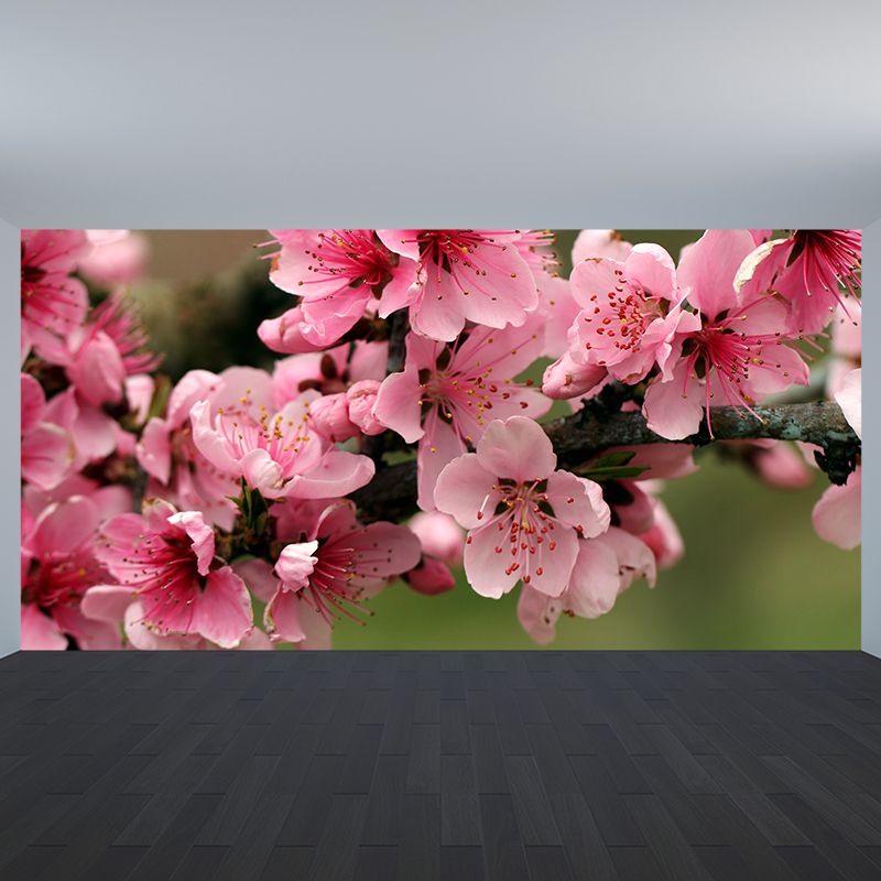 House Decor Floral Mural Decal Customized Contemporary Wall Covering for Bathroom