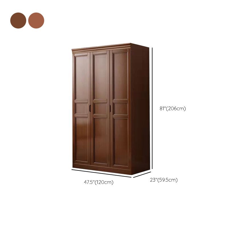 Matte Finish Cabinet for Bedroom Traditional Rubberwood Storage Cabinet