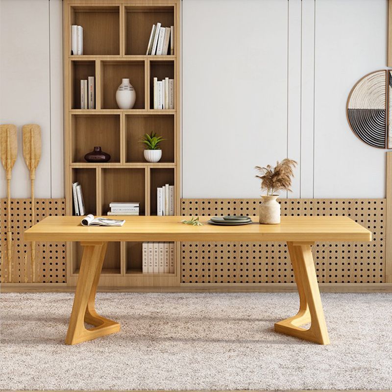 Modern 1/5/7 Pieces Dining Set Rectangle Pine Wood Dining Table for Kitchen Dining Room