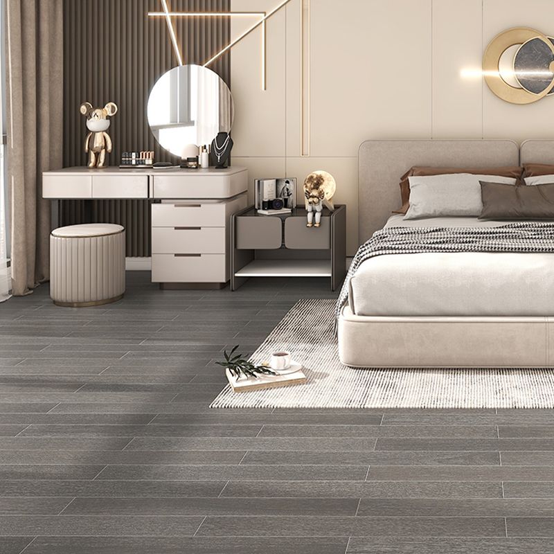 Contemporary Hardwood Deck Tiles Solid Wood Smooth Side Trim Piece