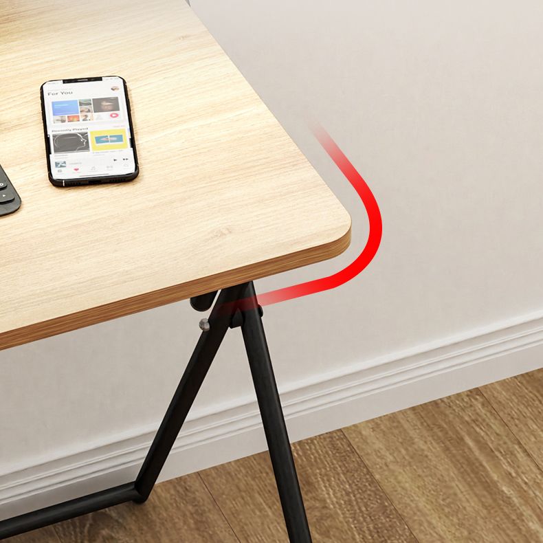 Modern Style Wooden Office Desk Rectangular Folding Writing Desk for Home