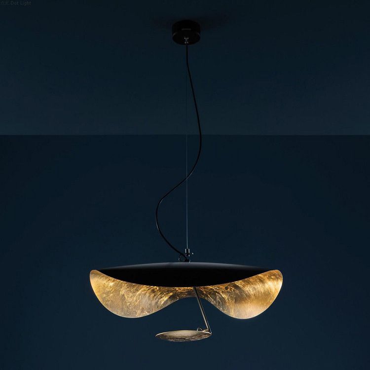 Black Gold Metal Hanging Light Postmodern Style Pendant Light Hanging Light for Cafe