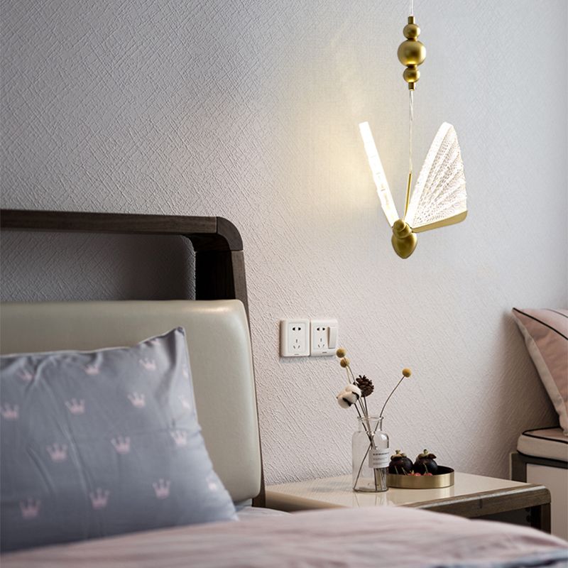 Klarer Schmetterling hängende Deckenleuchte modern