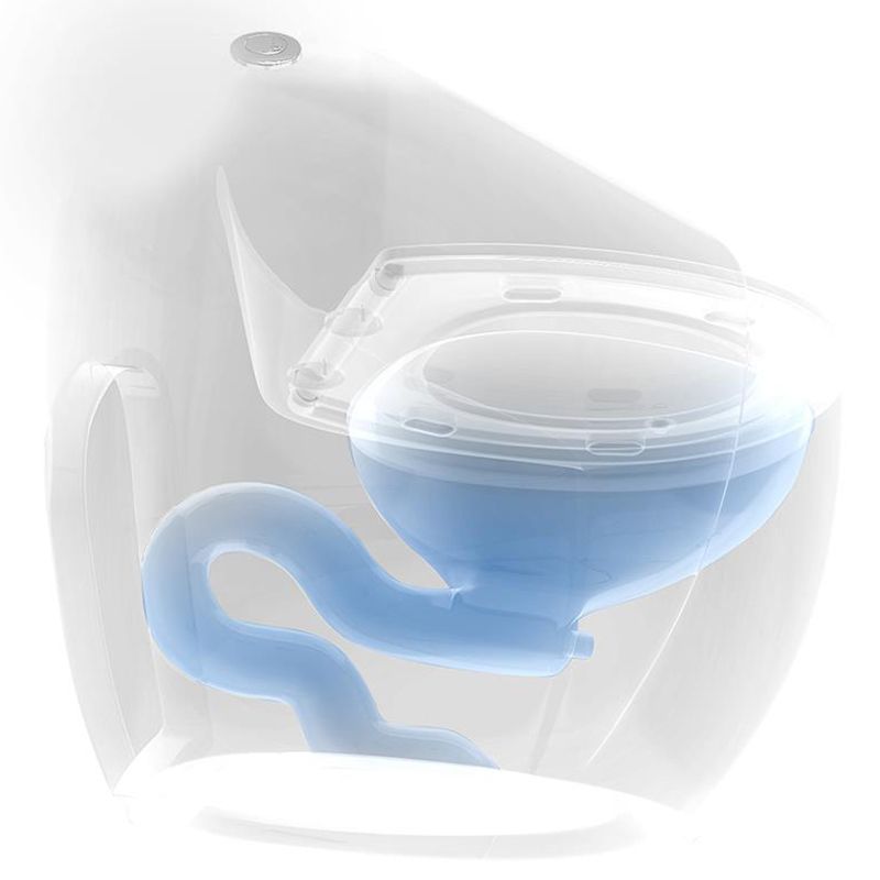 Modern Porcelain Floor Mounted Flush Toilet All In One Siphon Jet Toilet