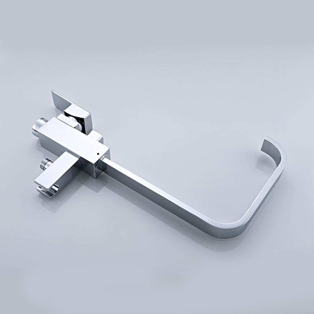 Modern Freestanding Tub Filler Trim Brass Floor Mounted with Risers Freestanding Faucet