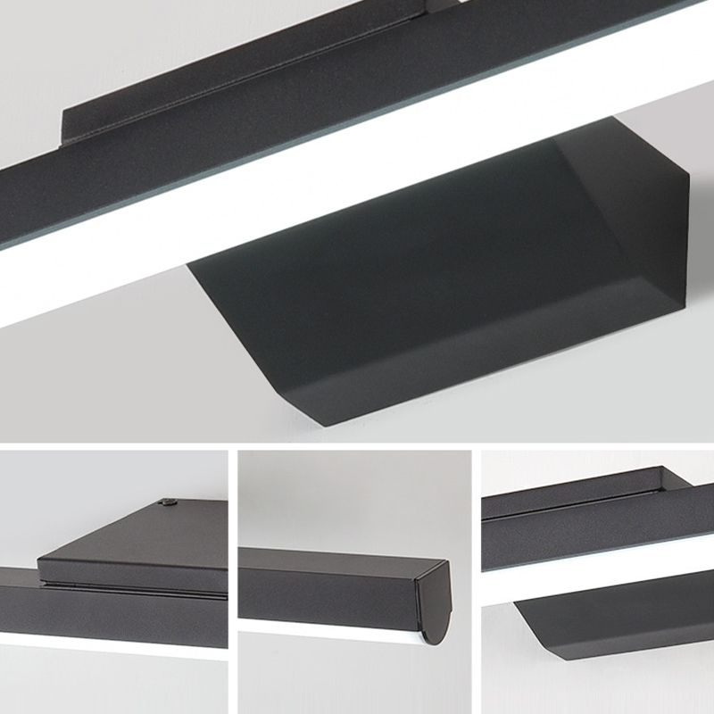 LED Smart Mirror Lamp Fixture Nordic Modern Style Bathroom Mirror Light Fixture