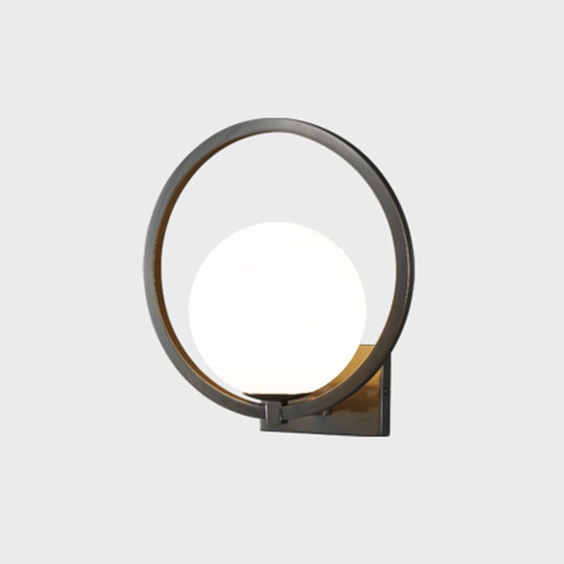 Industrial Wall Light Simple Glass Shade Wall Light Sconce for Living Room