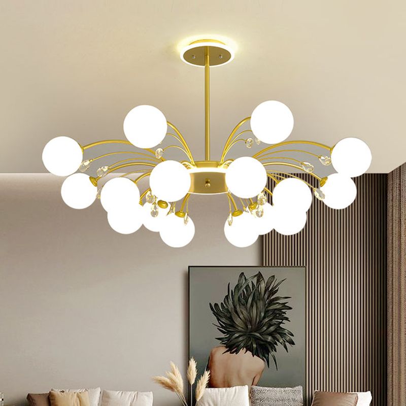 Globe Pendant Lights Modern Glass Pendant Lighting Fixture for Living Room