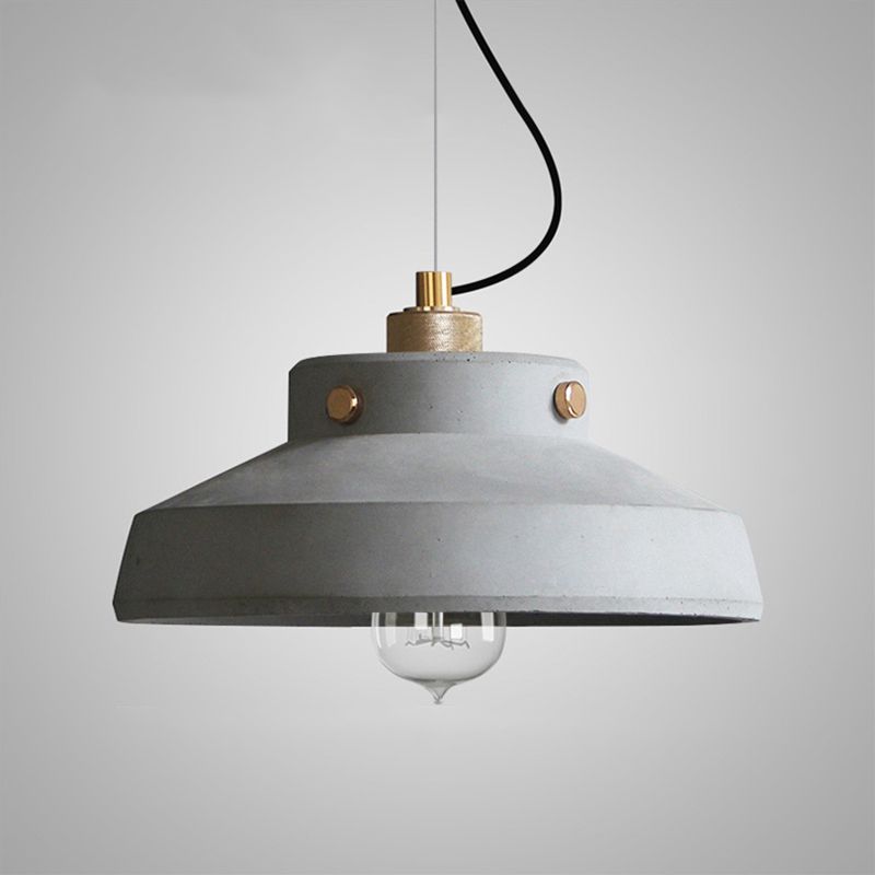 Lampe suspendue de style contemporain simple léger en ciment pour le salon Coffee Shop