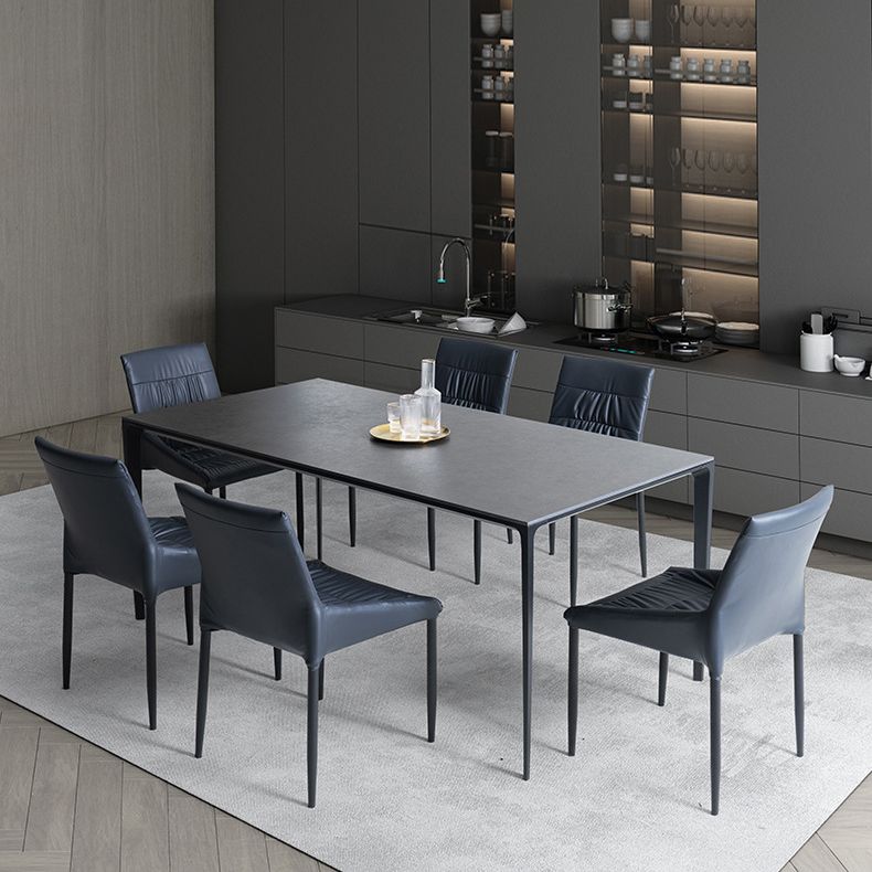 Designer Style 1/2/5/7 Pieces Rectangle Dining Set Sintered Stone Top Dinette Table Set