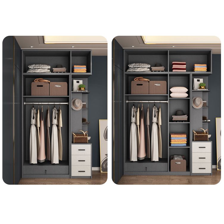 White Colour Wooden Wardrobe Soft Close Door Wardrobe Closet for Home