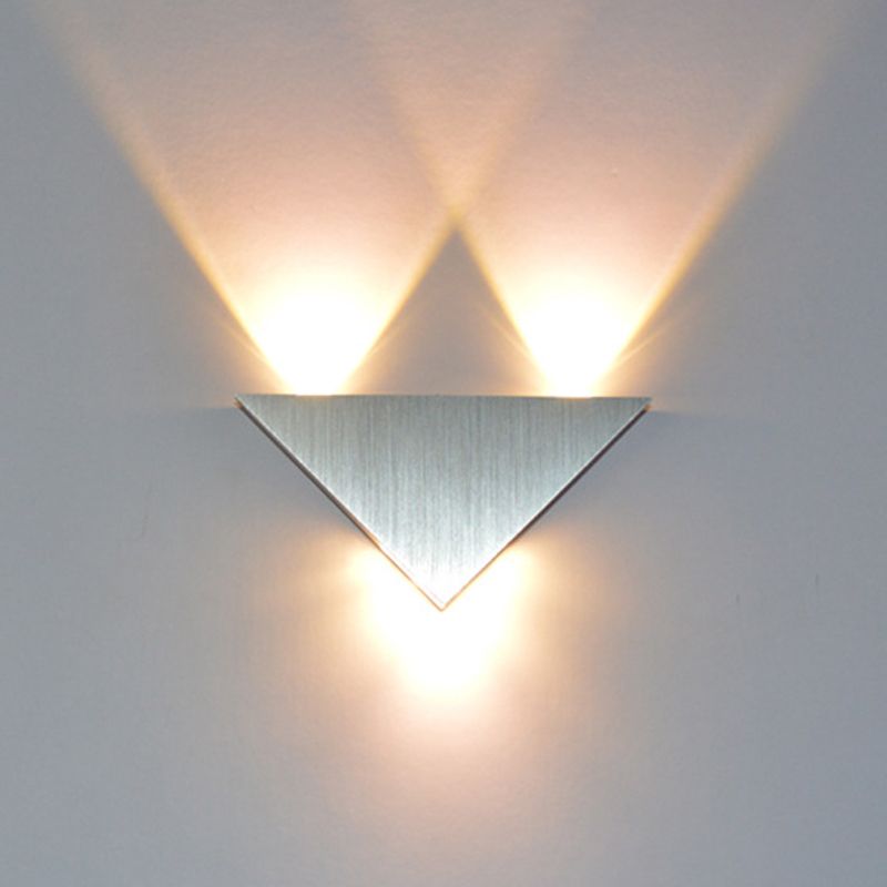 Contemporary Style Geometric Wall Mounted Light Metal Multi Lights Wall Washer Sconce