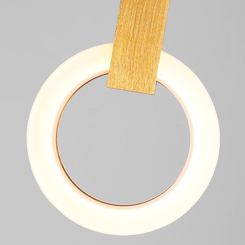 Circle Shape Metal Pendant Lights Modern Style Hanging Lamps