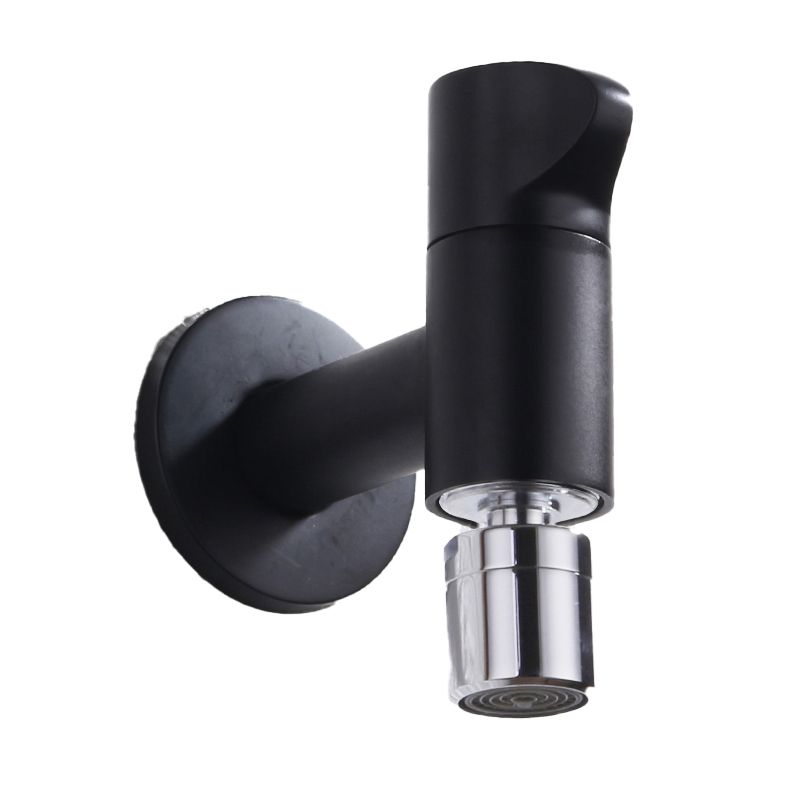 Contemporary Wall Mounted Bathroom Faucet Knob Handle Brass Faucet