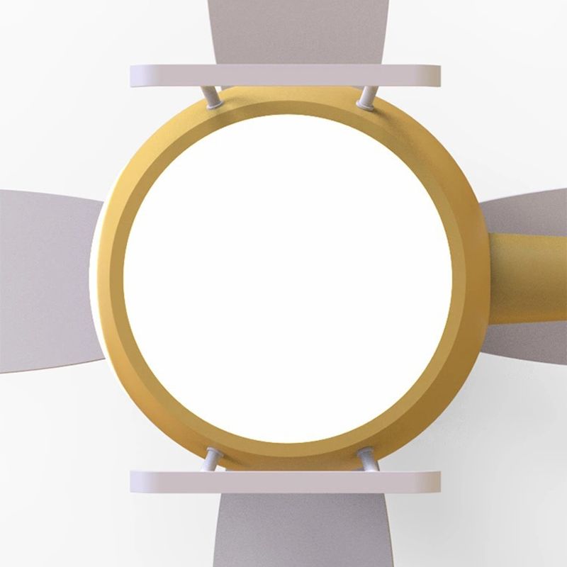 Nordic Style Ceiling Fan Lamp Helicopter Shape Ceiling Fan Light for Children's Room