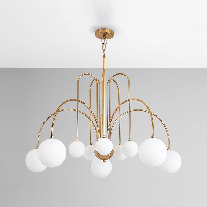 Modern Metal Chandelier Light Fixtures Multi-Head Hanging Pendant Lights for Bedroom