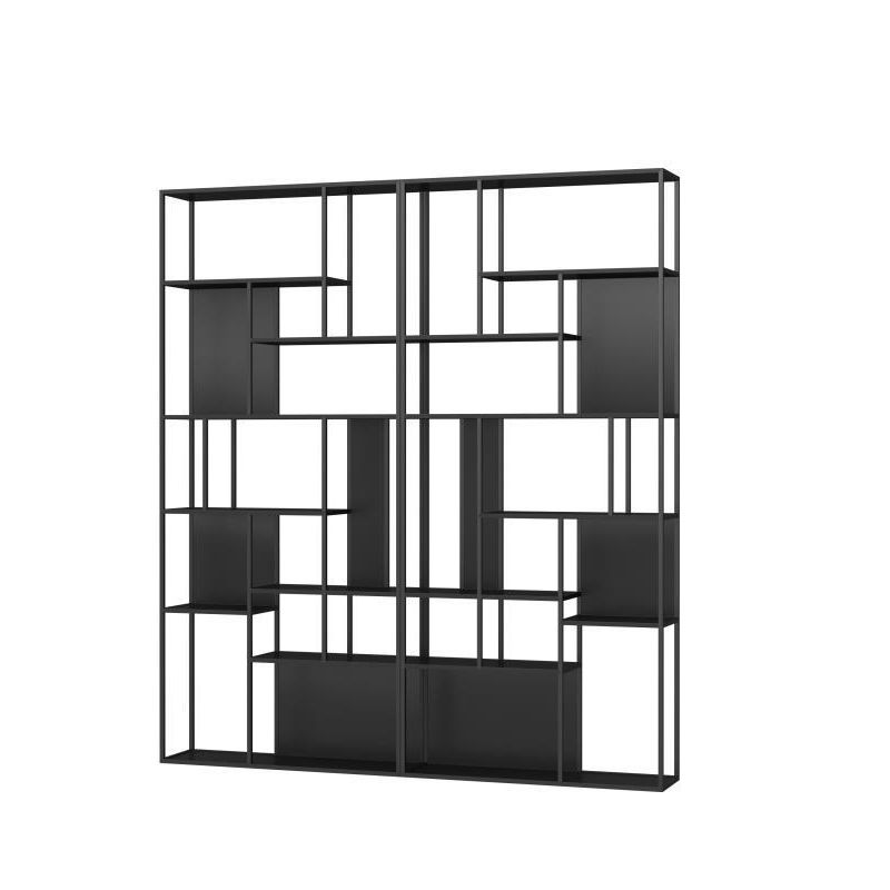 Libreria a glam in stile glam di libreria aperta per sala da studio e ufficio a casa