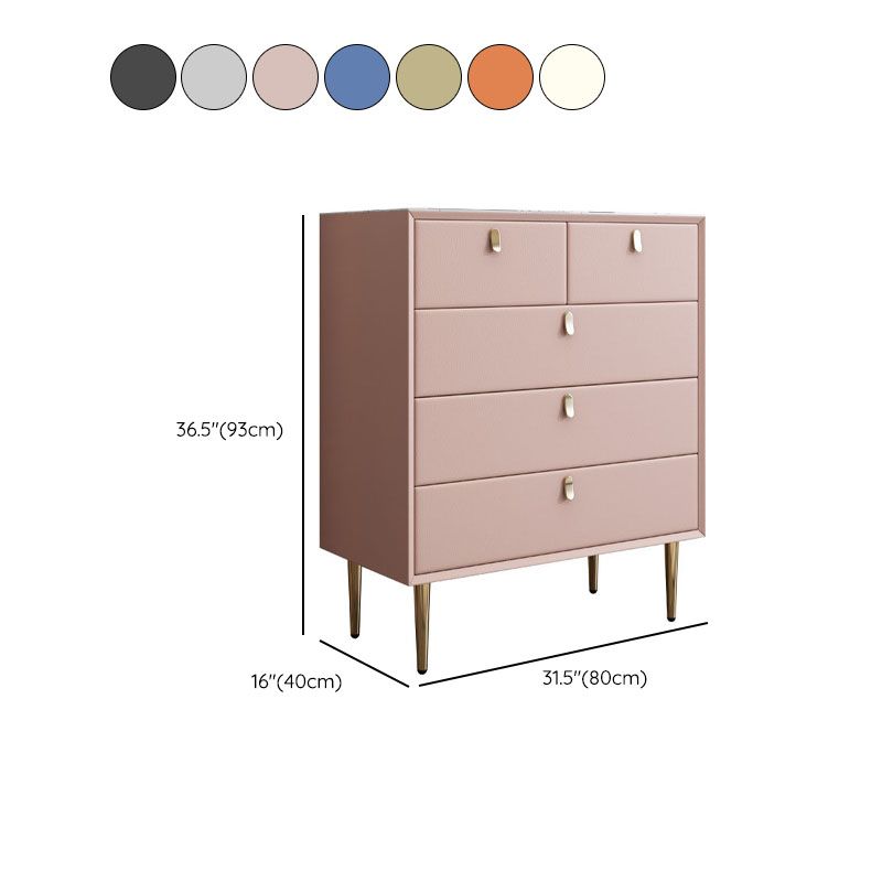 Classic Glam Storage Chest Stone Dresser with 5/6/7/9 Drawers