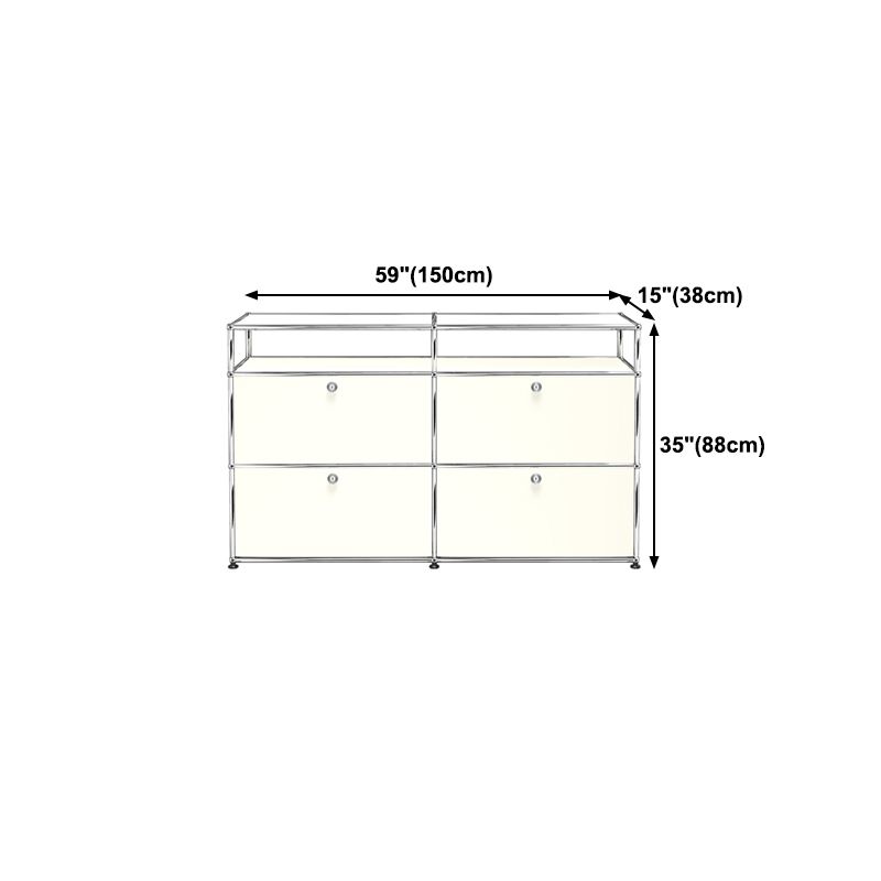 Contemporary Style Sideboard Engineered Wood Dining Sideboard for Living Room