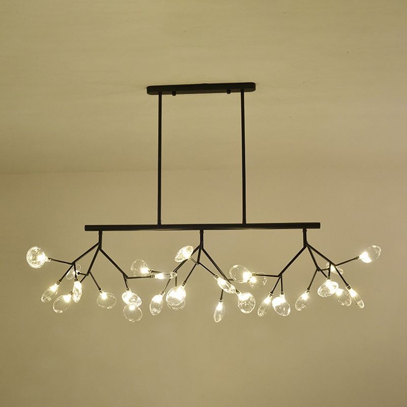 Contemporary Dining Room Lighting 27-Light Sputnik Island Lamp