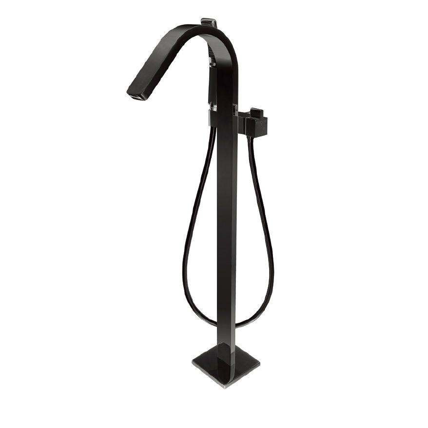 Modern Free Standing Tub Filler Faucet Copper Freestanding Tub Filler Trim