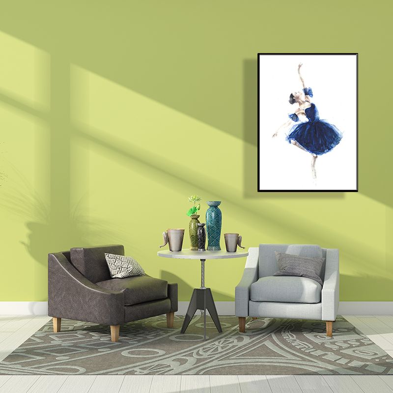 Impression d'art de ballerine élégante pour chambre de fille, peinture de danseuse, décoration murale en couleur douce