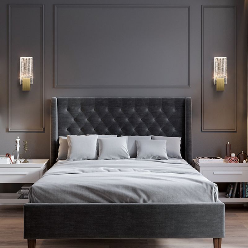 Postmodern Crystal Wall Sconce Golden Wall Mounted Lights Fixture for Bedroom