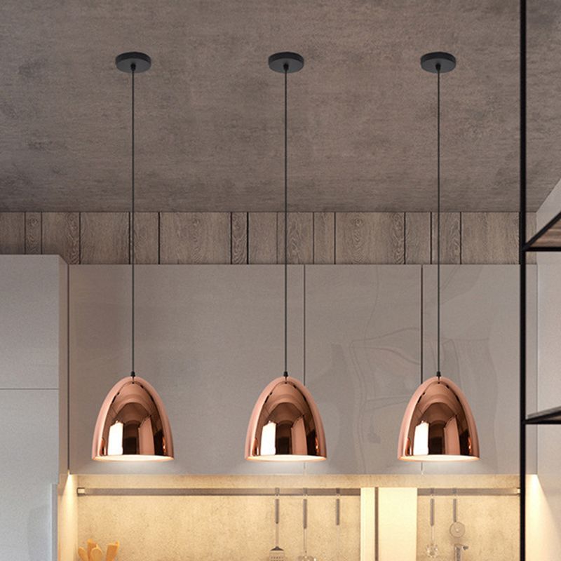 1 Light Hanging Pendant Lights Industrial Style Mirror Glass Pendant Ceiling Lights for Restaurant