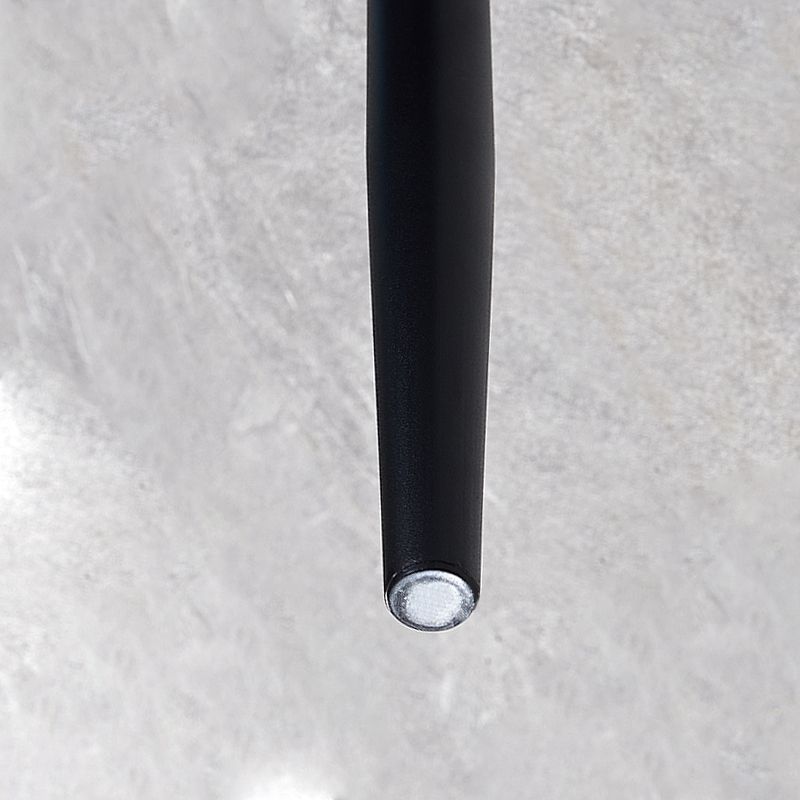 Sillas de comedor de tela de lino de estilo escandinavo, sillas sin brazos con respaldo sólido para el hogar