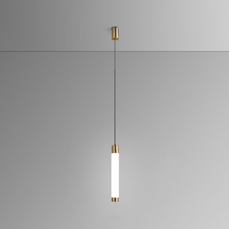Ampiante moderna a sospensione minimalista a 1 illuminazione in stile moderno illuminazione appesa in metallo