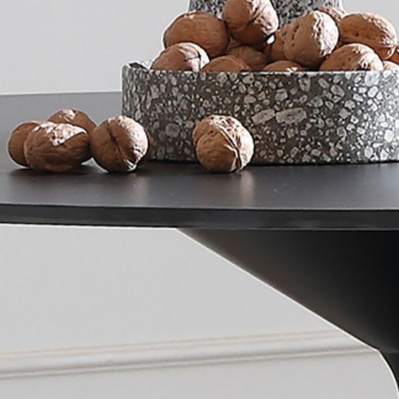 Metal Modern Style Round Dining Table Sintered Stone Top Table for Dining Room
