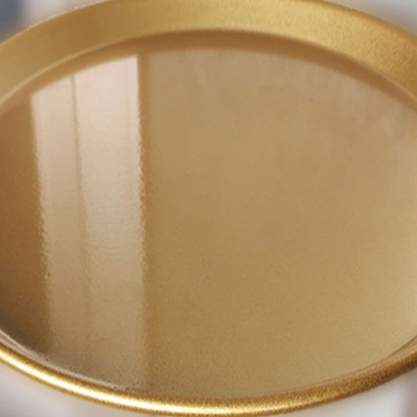 Contemporary Style Round Side End Table Metal Pedestal Sofa Side Accent Table