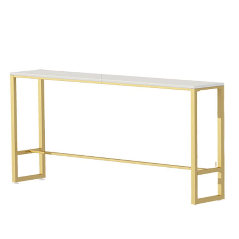 Nordic Rectangle Bar Table 42-inch Height Iron Pedestal Bistro Table