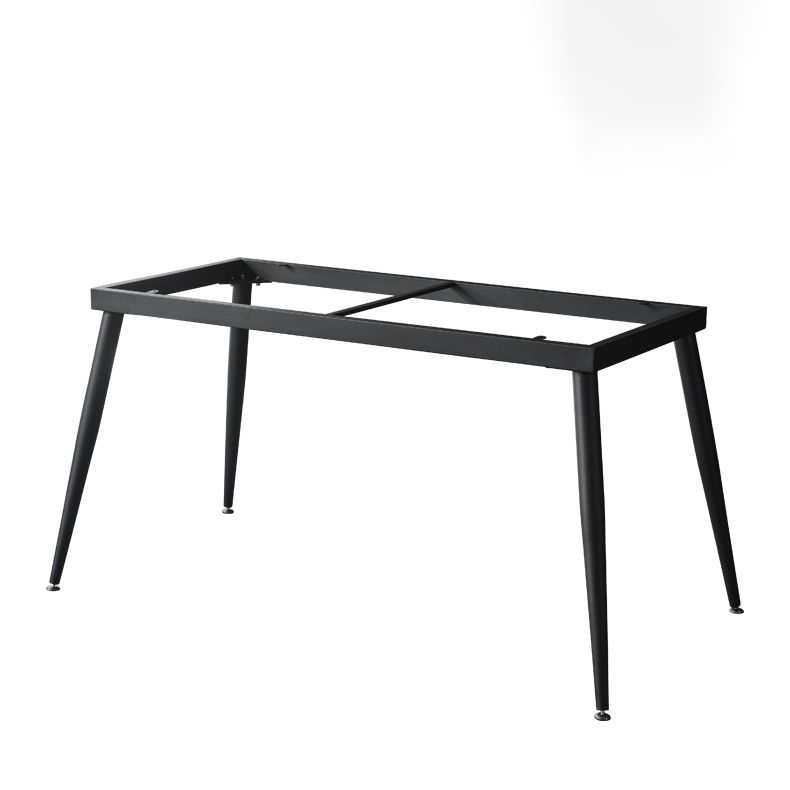 Rectangle Dining Table Industrial Stone Dining Table with 4 Legs